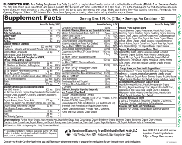 DAILYMetrix Supplement Facts