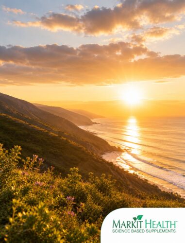 Morning sunlight supporting energy sleep and healthy aging